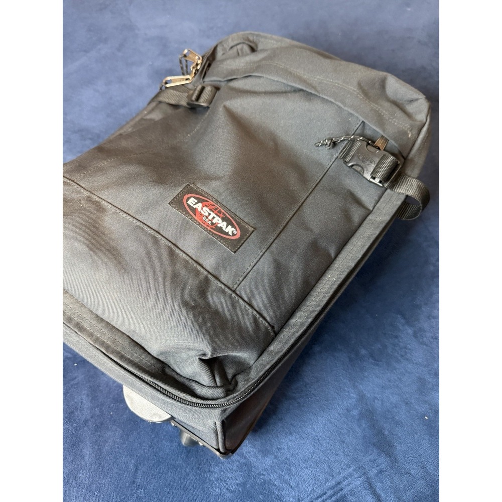 Eastpak Travel Pack 2 in 1 Rolling Luggage Black Size Large Carry On Bag